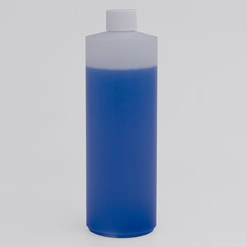 16 oz Natural HDPE Plastic Cylinder Bottles (24-410)