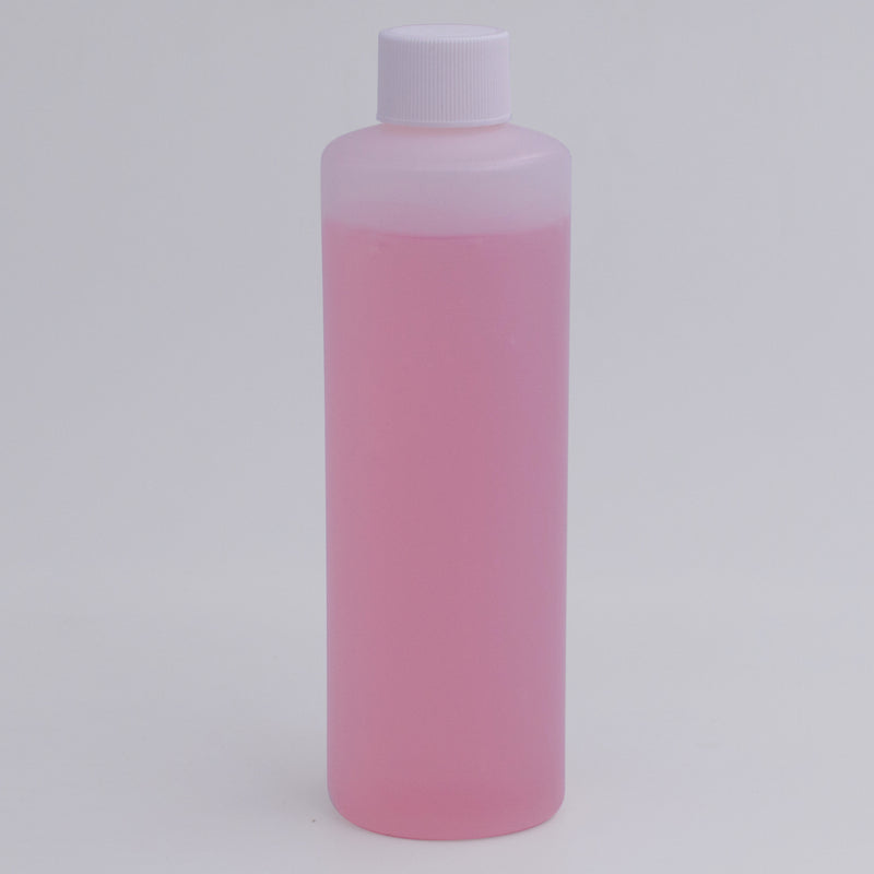 8 oz. Natural HDPE Plastic Cylinder Bottles (24-410) - Made Locally