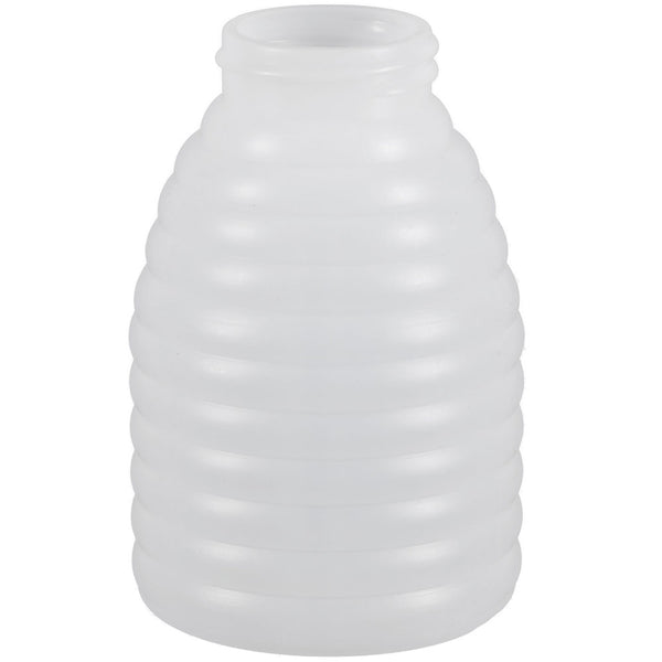 8 oz. Natural HDPE Beehive Plastic Honey Bottles (38-400)