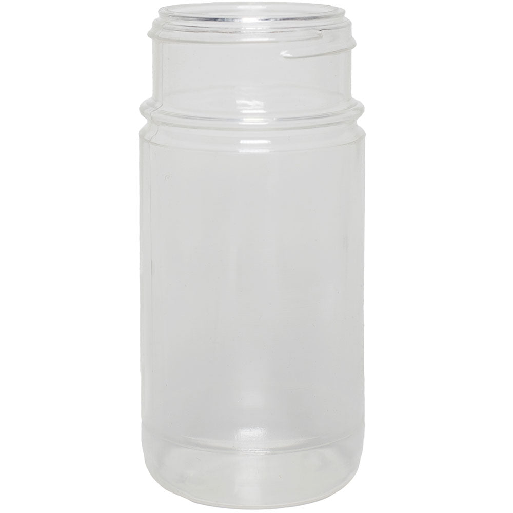 8.4 oz. Clear PET Plastic Spice Bottles, 53mm (53-485)