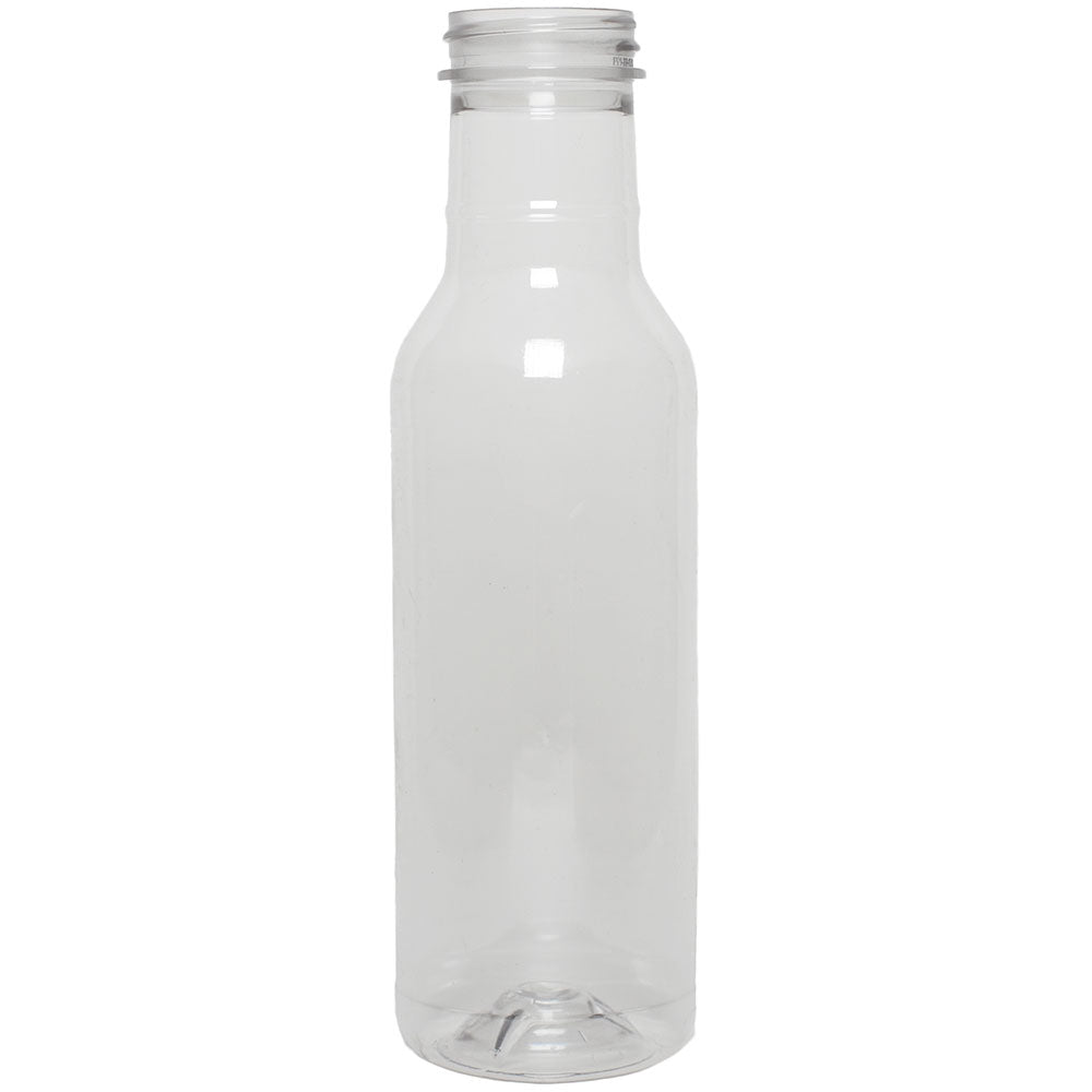 12 oz Sauce Glass Bottle with Black Plastic Lid for Sauces 12-pack - Great  for BBQ Sauce. Sometimes called a Ring Neck