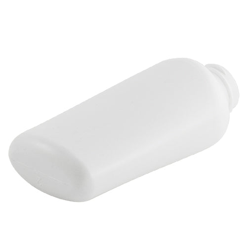 3 oz. White HDPE Plastic Inverted Oval Bottles (22-400)