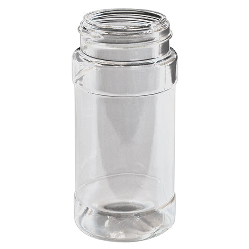 6 oz Clear Glass Square Spice Jar 43-485 Neck Finish