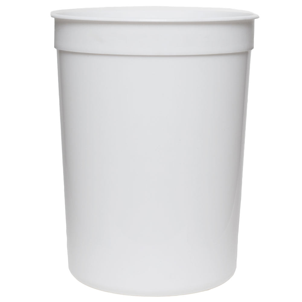 86 oz. (5 lb) White PP Plastic Tub, (L515)