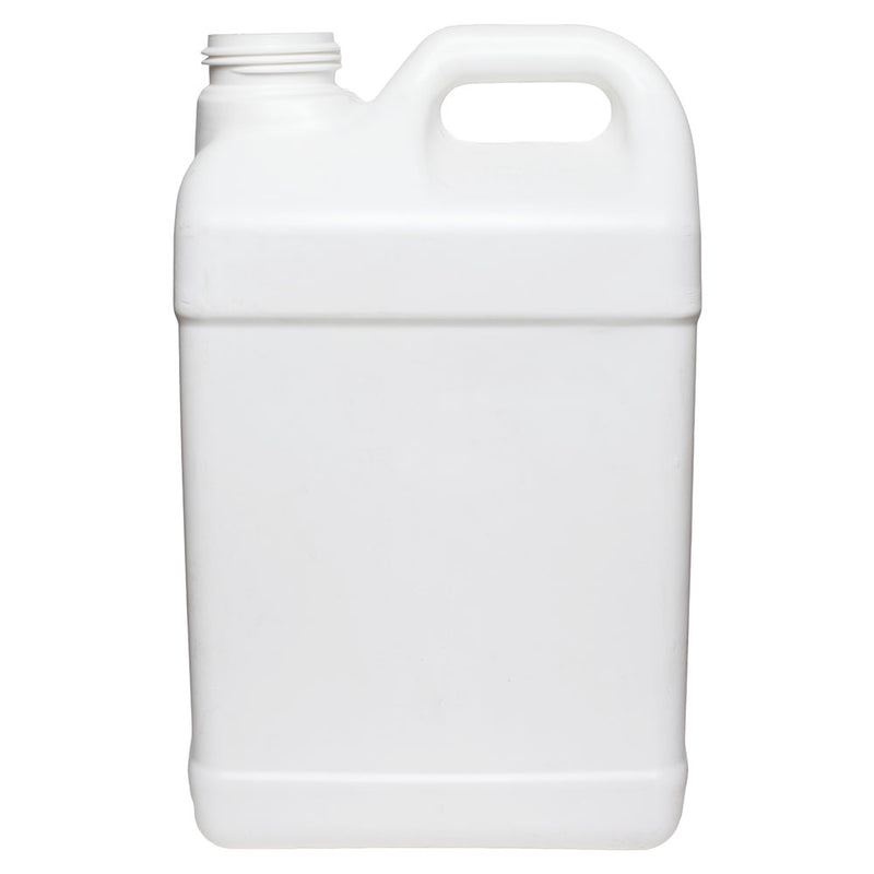 2 ½ Gallon White HDPE Plastic F-Style Bottles (63mm)