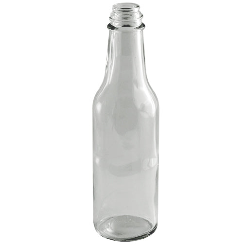 12 oz Clear Glass Long Neck Dressing & Sauce Bottles