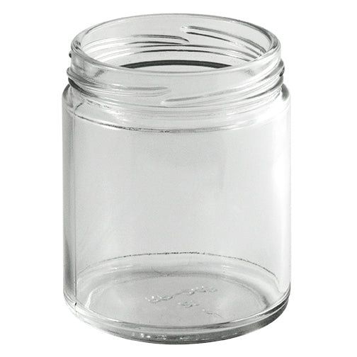 12 oz Clear Glass General Purpose Jars - 12/Case, Clear Type III 70 Lug