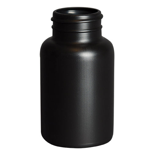 150cc Black HDPE Plastic Packer Bottle (38-400)