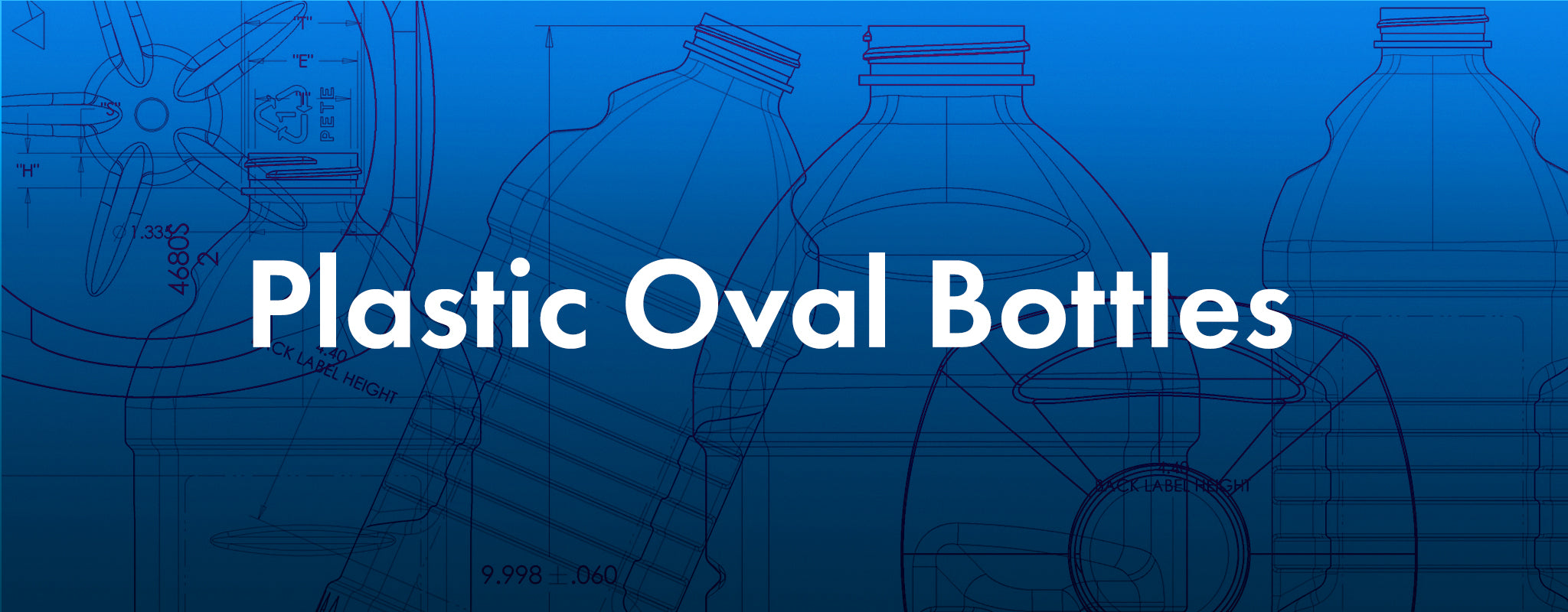 Plastic Oval Bottles