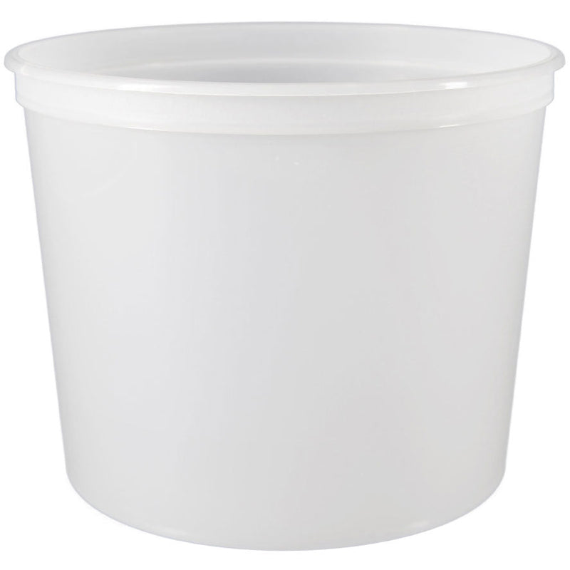 62 oz. (3 lb) Natural PP Plastic Freezer Tubs, L603