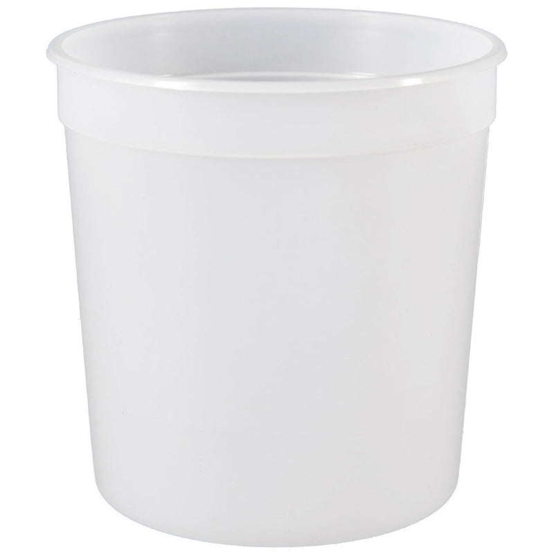 16 oz. Natural HDPE Plastic Tubs (Freezer Safe), L309