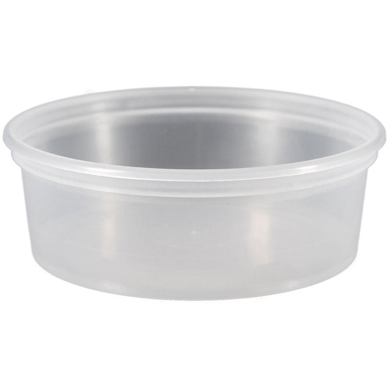 8 oz. Natural PP Plastic Tubs, L410