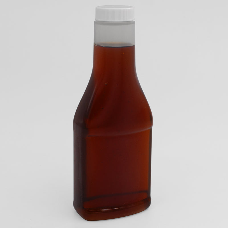 12 oz. (375 ml) Natural PP Plastic Banjo Sauce Bottle (33-400)