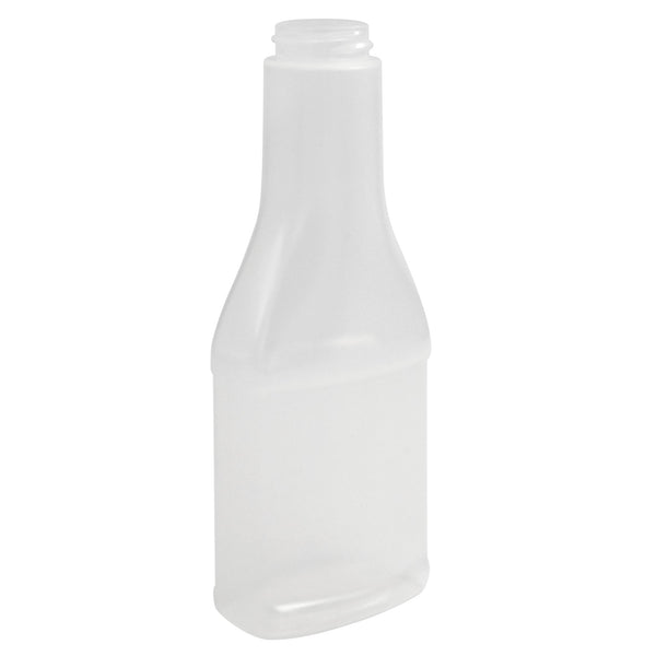 12 oz. (375 ml) Natural PP Plastic Banjo Sauce Bottle (33-400)