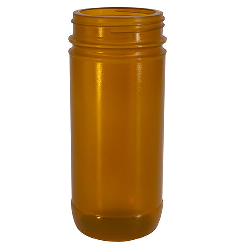 16 oz. Amber PP Plastic Spice Bottles, 63mm (63-485)