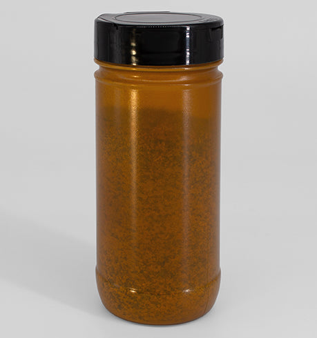 16 oz. Amber PP Plastic Spice Bottles, 63mm (63-485)