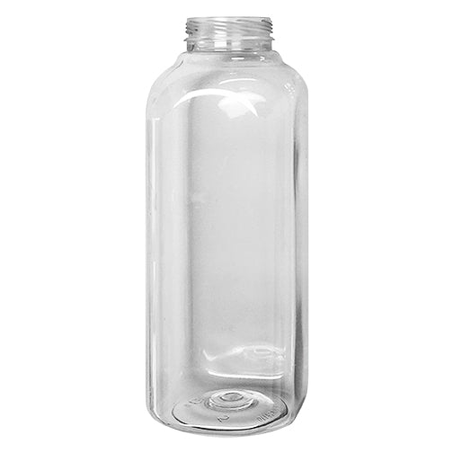 16oz Clear PET Square Bottle (38mm IPEC)