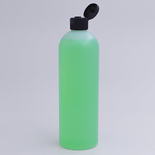 16 oz. Natural HDPE Plastic Bullet (Cosmo Round) Bottles (28-410)