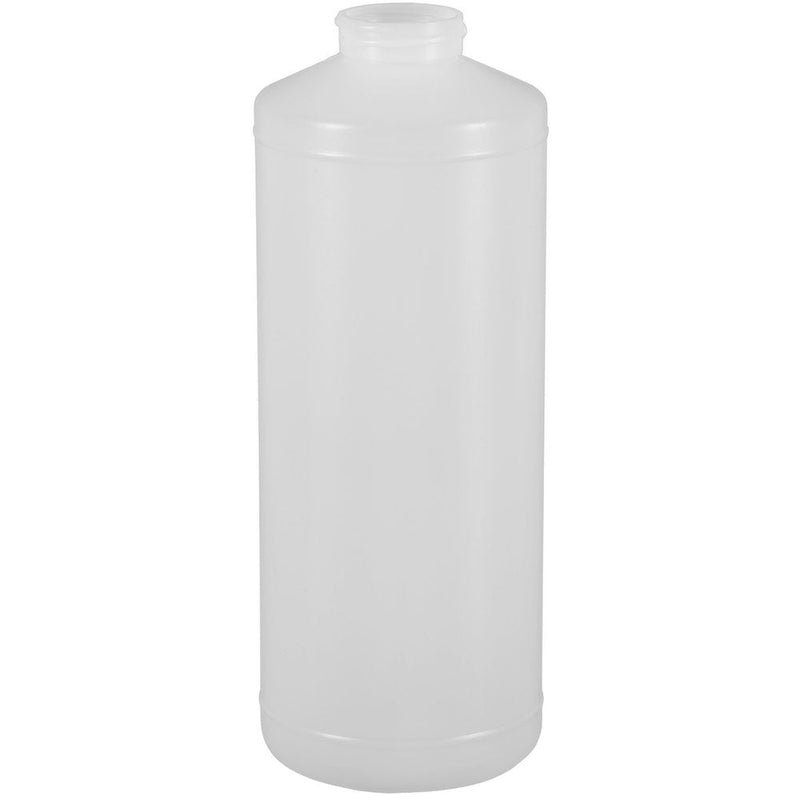 32 oz. Natural HDPE Plastic Cylinder Bottles (38-400)