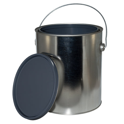 Each: 1 Gallon Metal Paint Cans, Lined w/Ears (Bails and Lids included)