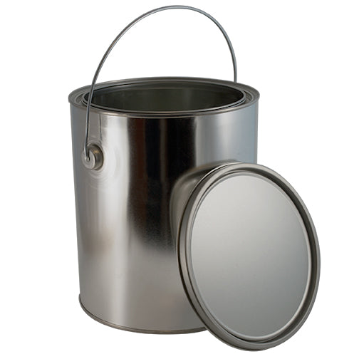 128 oz. (1 Gallon) Metal Paint Can, Unlined w/Ears (Bails and Lids included)