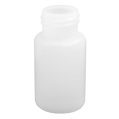 1 oz. Natural LDPE Plastic Cylinder Bottles (24-410)