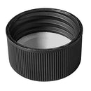 24-414 Black Ribbed Polypropylene (PP) Plastic Cap (F217 Liner)