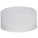 28mm (28-400) White Child Resistant Caps w/ HIS Liner