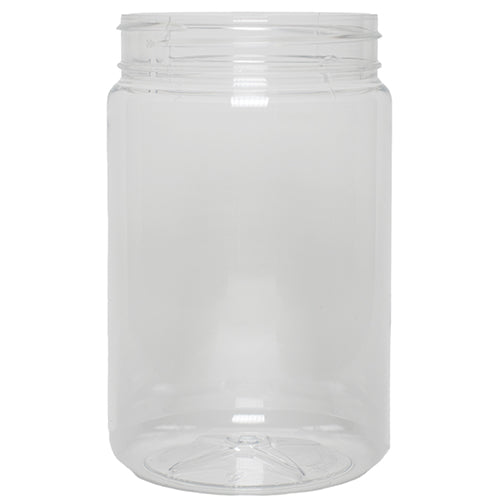 32 oz. Clear PET Plastic Round Jars (89-400)