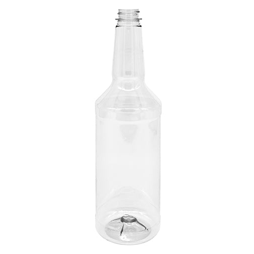 32 oz. Clear PET Plastic Oblong Spice Jar w/ 63-485 Finish