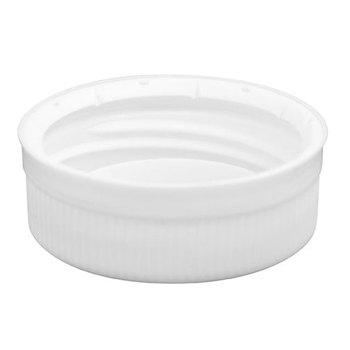 38mm DBJ, White, Tamper Evident, Plastic Dairy Cap - Unlined