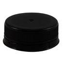 38mm, IPEC, Black, Polypropylene (PP) Plastic Dairy and Juice Cap (No Liner)