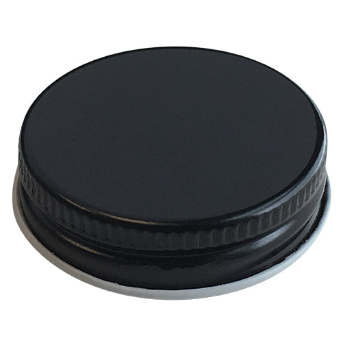 38-400 Black Metal Closure, Plastisol Liner-top