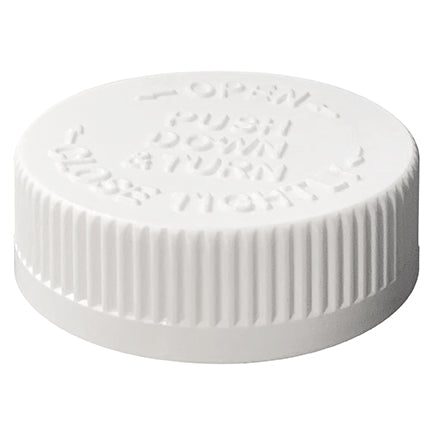 45-400 White Child Resistant Caps w/ PS-22 Liner