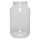 1 Gallon Clear PET Plastic Wide Mouth Bottles (110-400)