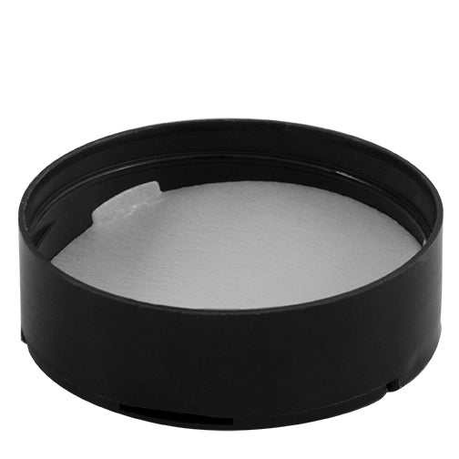 63-485 Black, Dual Flapper Spice Cap with 7 Hole (.200)/Pour (Pressure Sensitive Liner)