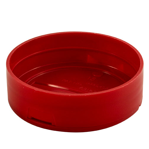 63mm (63-485) Red Polypropylene (PP) Plastic Spice Cap, Flip Top - Sift & Spoon, .200 Holes