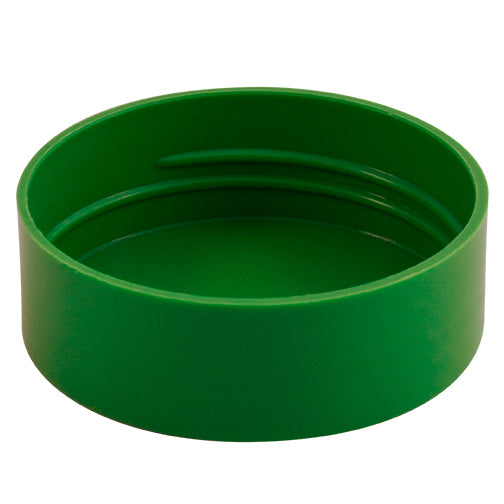 63mm (63-485) Green Polypropylene Plastic (PP) Spice Caps (Unlined)