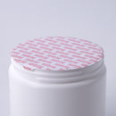 89-400 White, Ribbed Cap w/ Printed (Sealed For Your Protection) HIS Liner