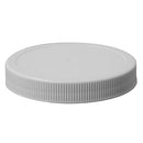 89-400 White, Ribbed Cap w/ Printed (Sealed For Your Protection) HIS Liner