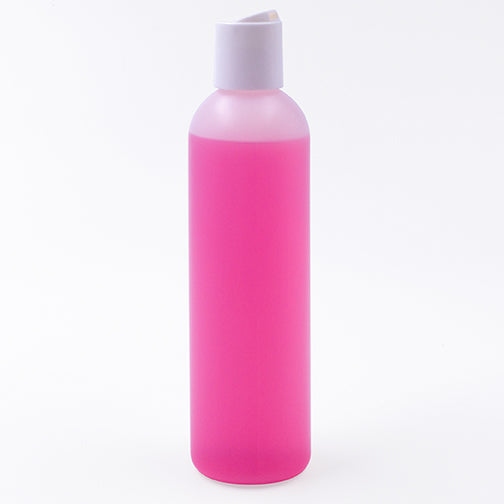 8 oz. Natural HDPE Plastic Bullet (Cosmo Round) Bottle (24-410)