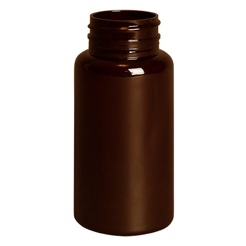 150 cc Amber PET Plastic Packer Bottles