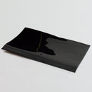 68 x 90 (mm) Black Flat Cut Shrink Bands, Single Vertical Perforations (FITS 38mm - 41mm Cap Sizes)