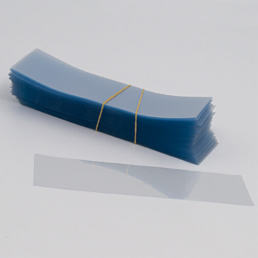 123 x 37 Flat, Clear Shrink Bands, N/P, (Fits 70mm Cap Size)