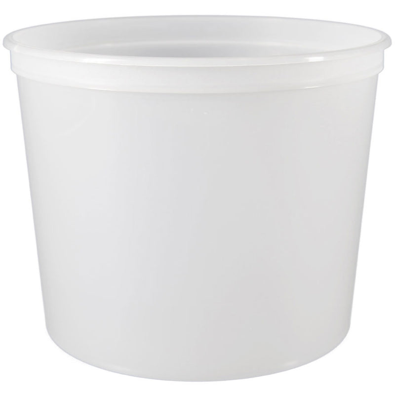 62 oz. (3 lb) Natural PP Plastic Freezer Tubs, L603