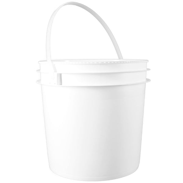 2 gal. White HDPE Plastic Industrial Pails