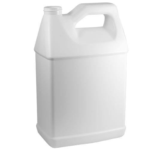 128 oz. (1 Gallon) White HDPE Plastic F-Style Jug (38-400)