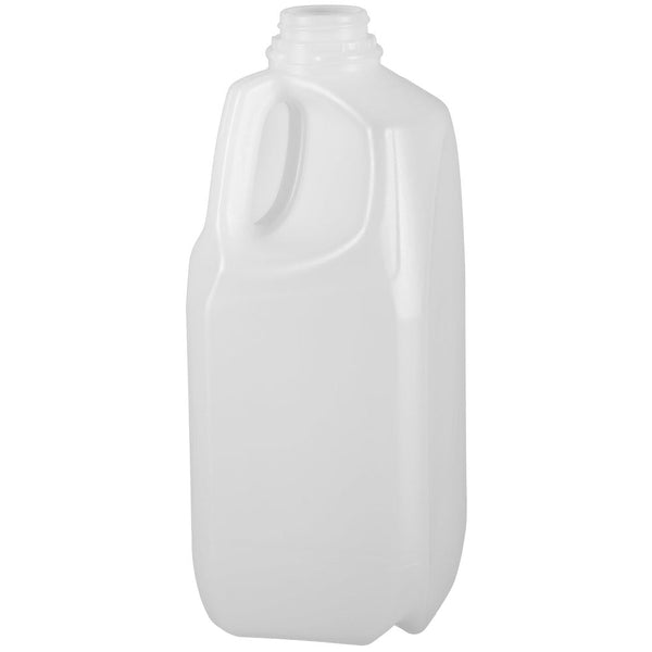 64 oz. (6 lbs.) Natural HDPE Square Plastic Honey Bottles (38-400)