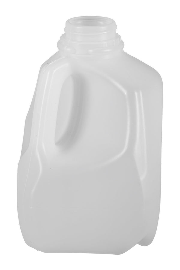 32 oz. (3 lbs.) Natural HDPE Square Plastic Honey Bottles (38-400)