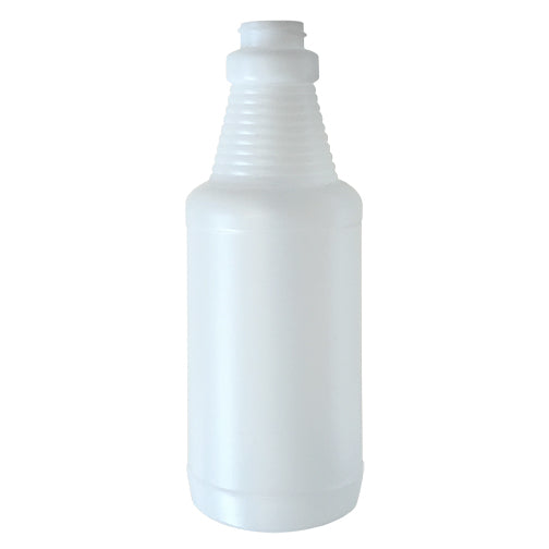 32 oz Natural HDPE Plastic Spray Bottles (Red/White Trigger Sprayer) - Natural 28-400